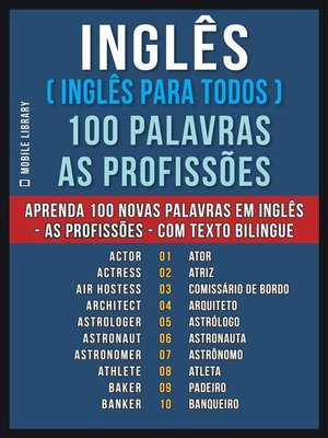 cover image of Inglês ( Inglês Para Todos ) 100 Palavras--As Profissões